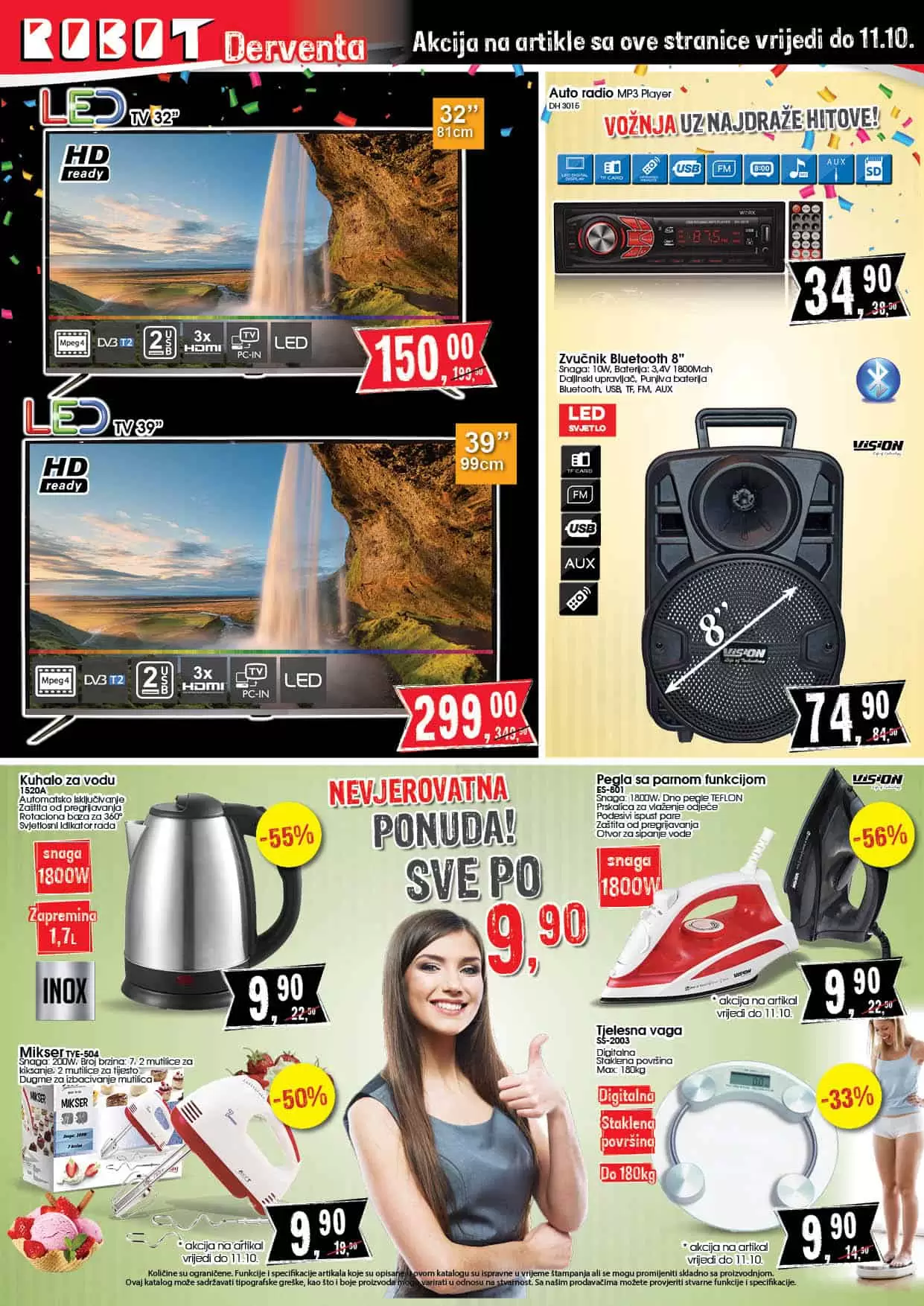 Robot akcijski katalog. snizenje. akcija. popust. snizeno. 