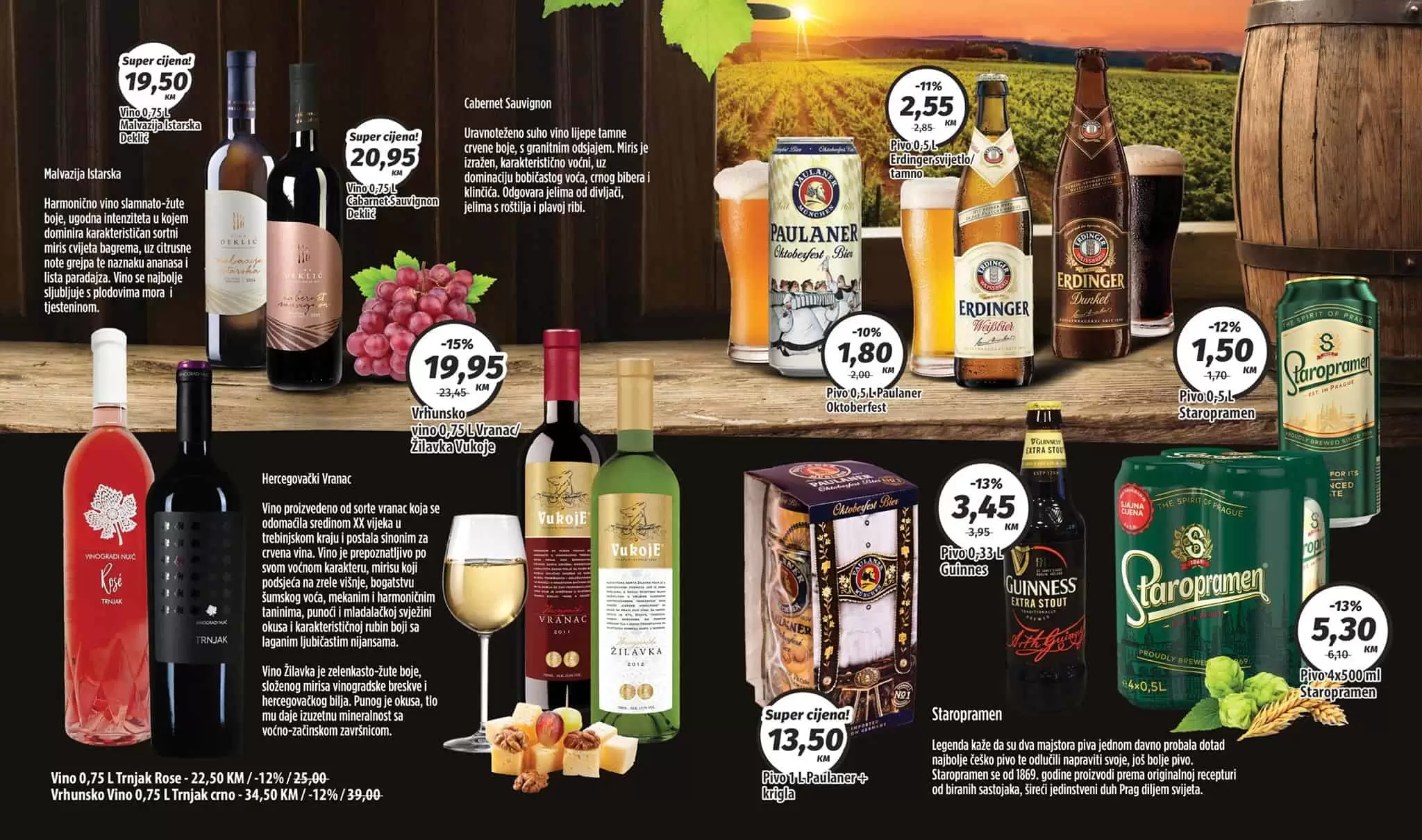 zin plus. bingo snizenje. bingo akcija. bingo popust.  pivo. vino-