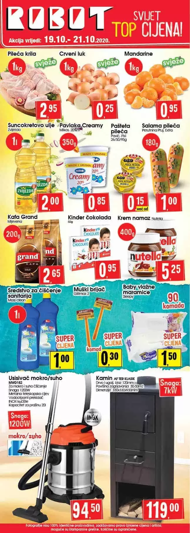 Super akcija u Robotu! Robotov cjenomobil Vas vodi u svijet TOP cijena!! ?? ? Akcija vrijedi od 19.10. do 21.10. ? Vaš Robot