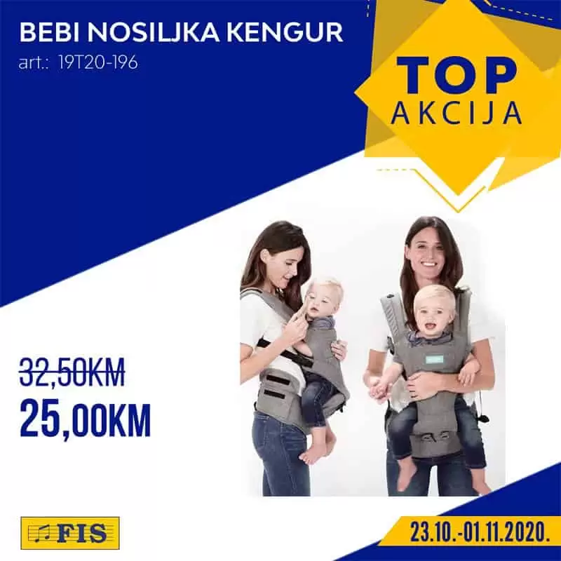 fis akcija. fis snizenje. fis popust.  bebi nosiljka. kengur nosiljka. 