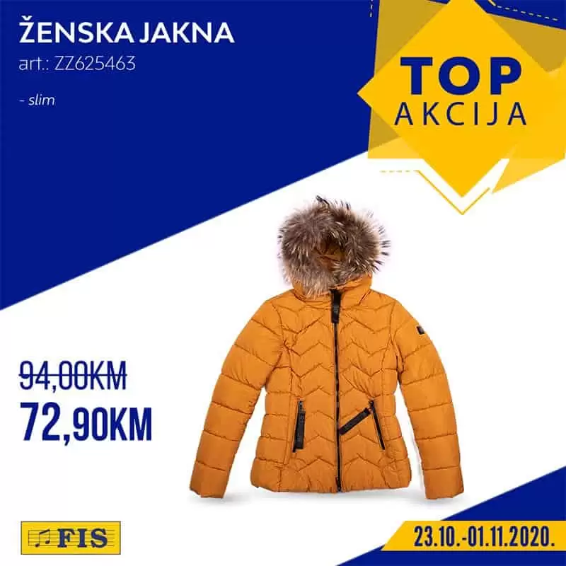 fis akcija. fis snizenje. fis popust.  zenska jakna. 