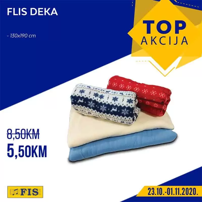 fis akcija. fis snizenje. fis popust.  flis deka. 