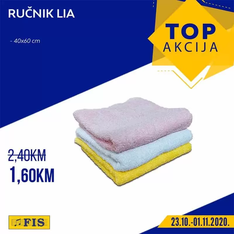 fis akcija. fis snizenje. fis popust.  peskir. 