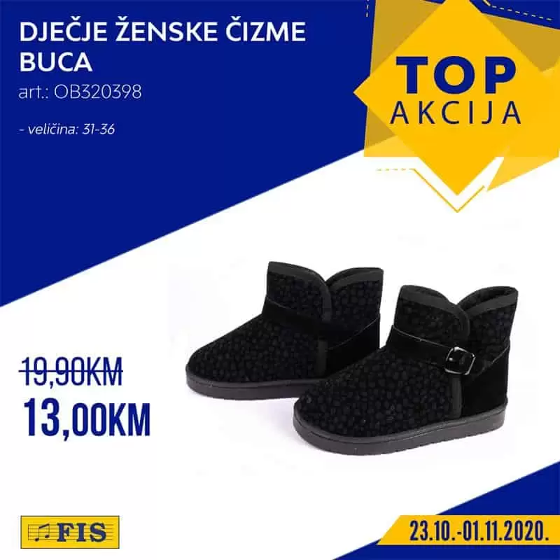 fis akcija. fis snizenje. fis popust.  djecije zenske cizme. djecije cizme. cizme za djevojcice. 