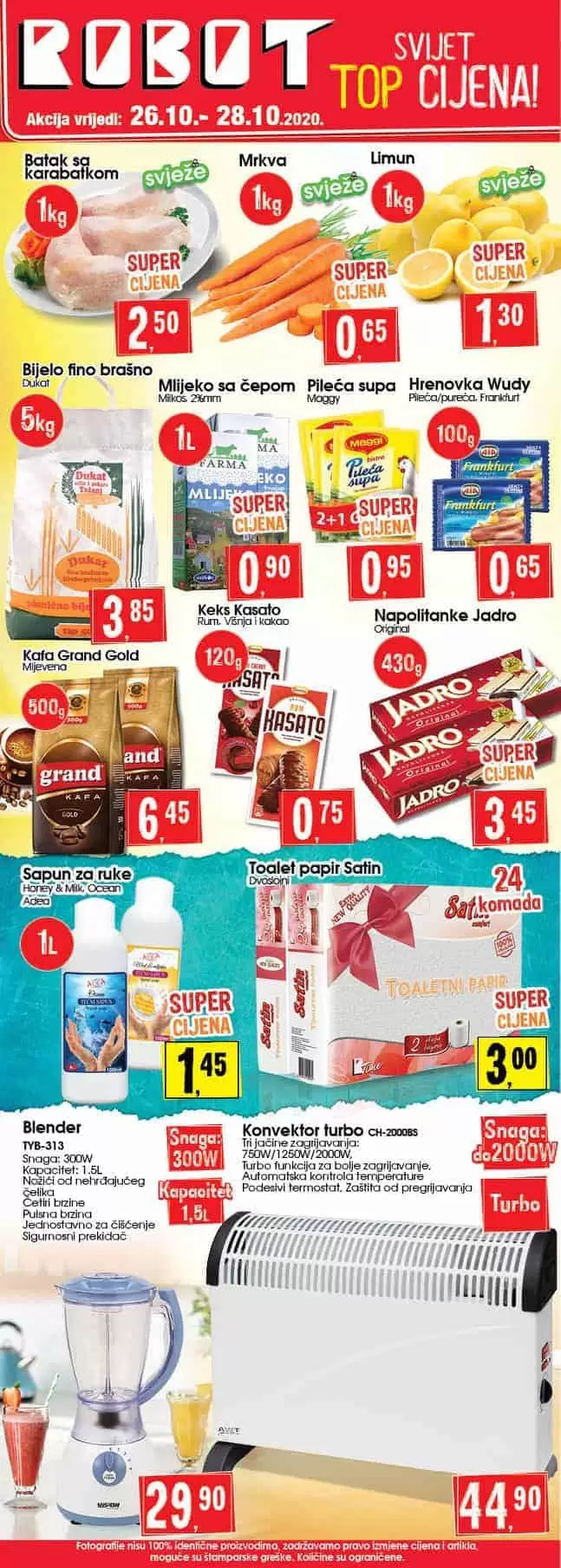 Robot akcijski katalog. snizenje. akcija. popust. snizeno.