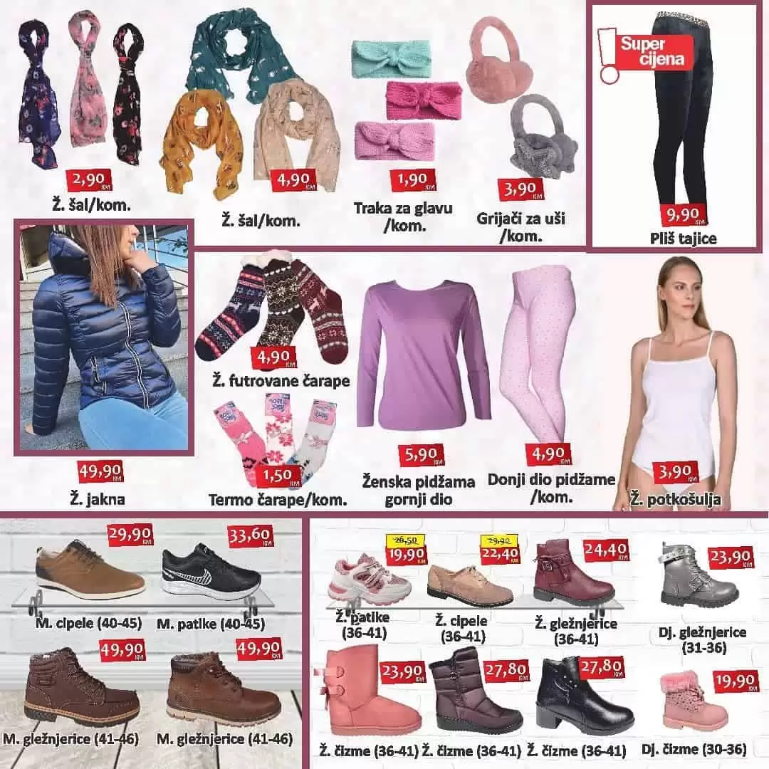 izbor trgovine akcijski katalog. snizenje. akcija. popust.  gdje kupiti tople cizme. sal.