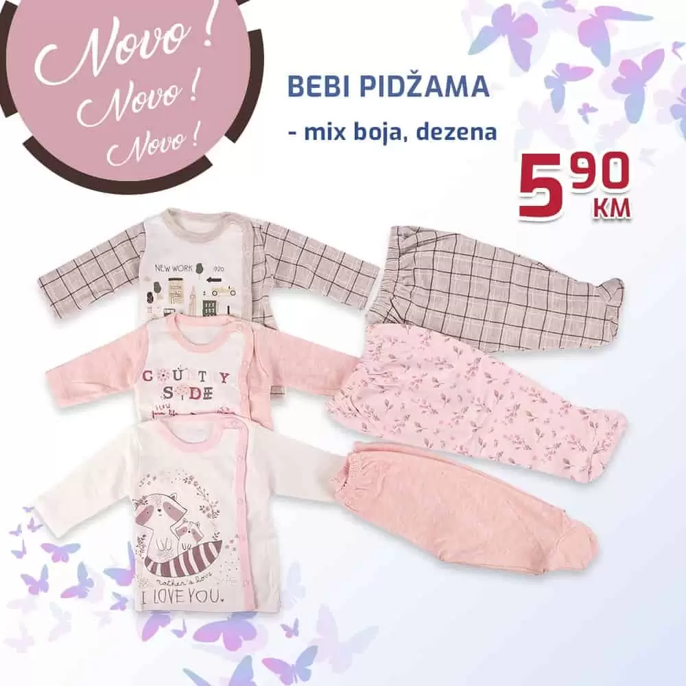 fis odjeca za bebe. benkice. pidzama za bebe