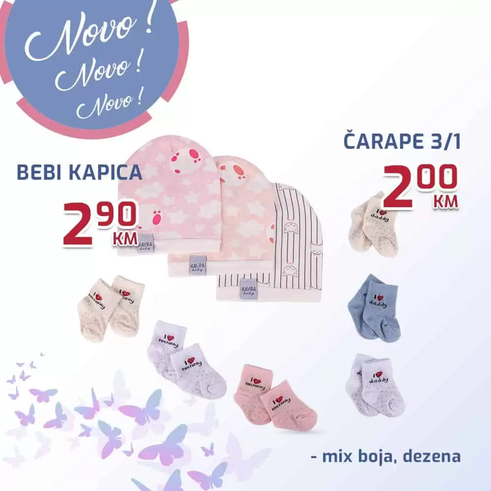 carape za bebe. 3 para carapa za bebe. kapice za bebe-