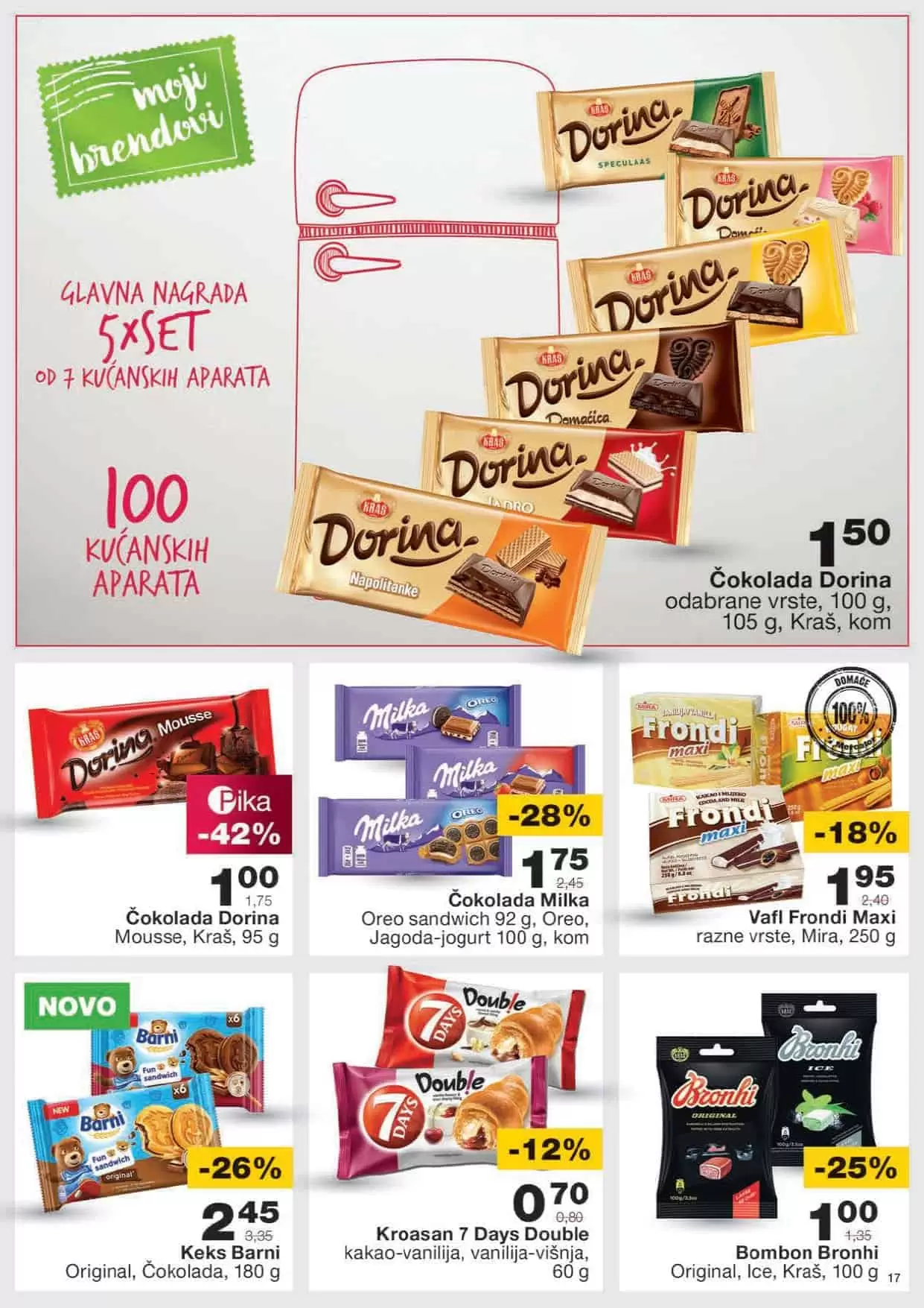 mercator katalog. mercator lozionicka. mercator akcija. mercator popust.  dorina cokolada, milka cokolada.