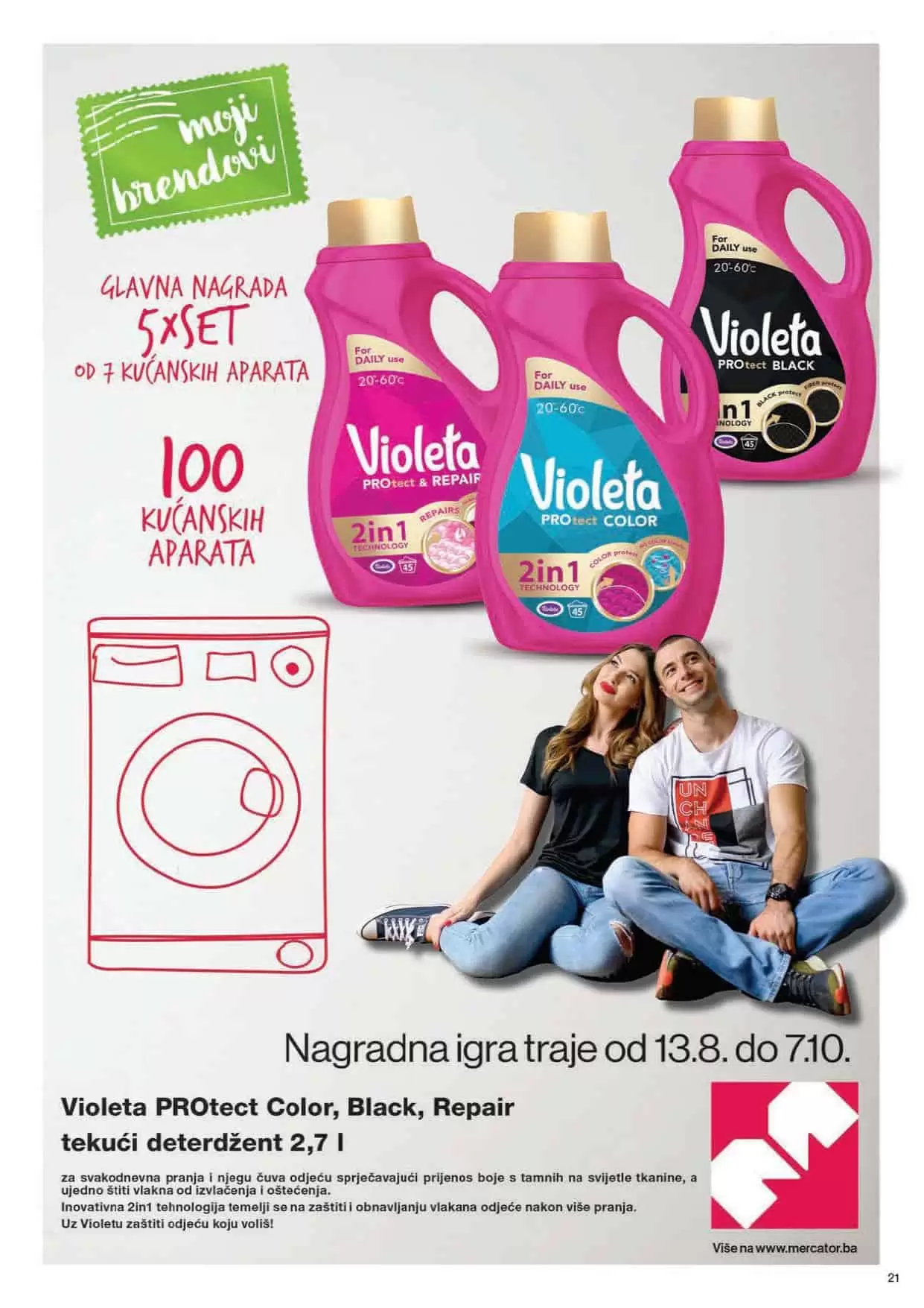 mercator katalog. mercator lozionicka. mercator akcija. mercator popust.  violeta deterdzent
