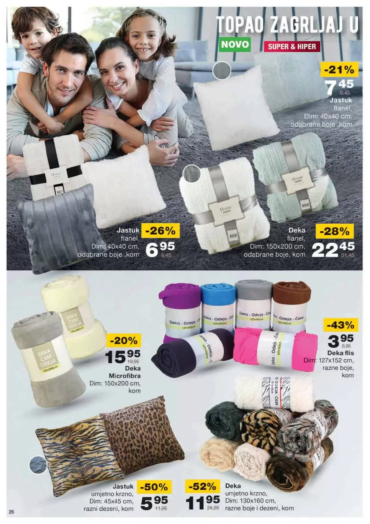 mercator katalog. mercator lozionicka. mercator akcija. mercator popust.  mekane deke. jastuk. deke.