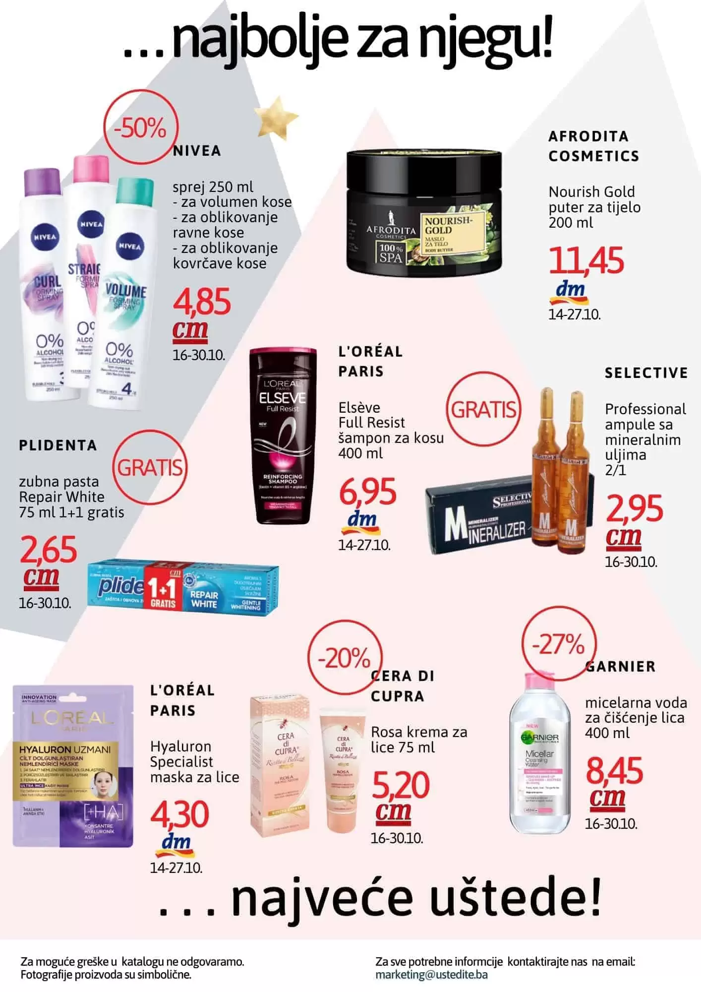 super akcija dm. super akcija cm. snizenje akcija popusti. make up.