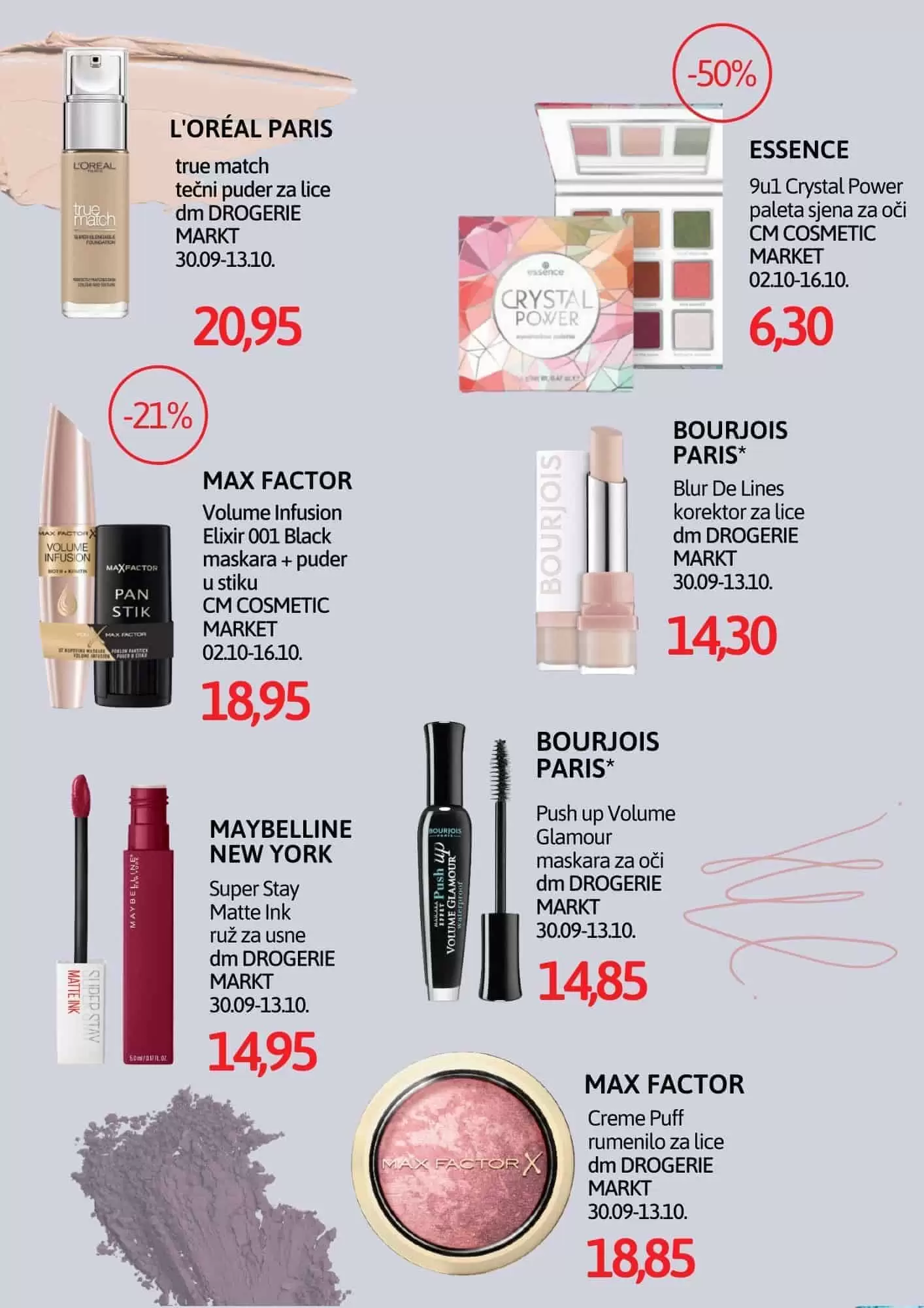 dm-akcijski-katalog cm cosmetic market. bingo. konzum. amko. 