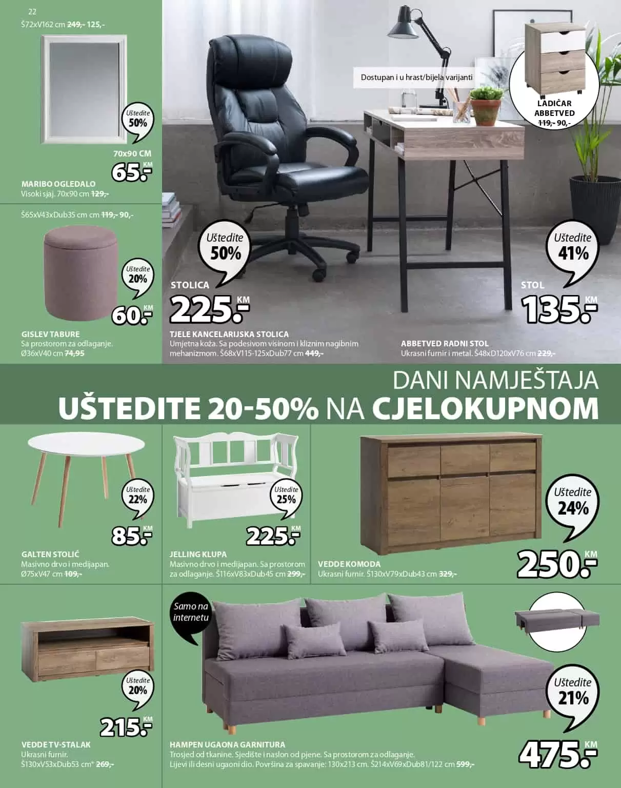 dvosjed trsojed. fotelja. namjesta