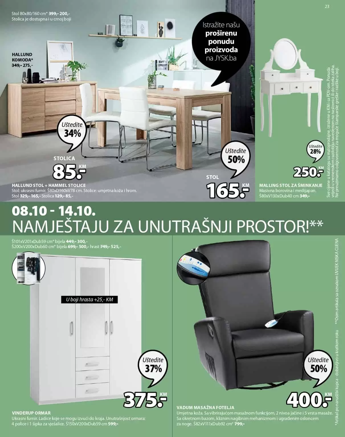 Jysk akcijski katalog. snizenje. popust. Jysk madrac, Jysk rasporodaja.