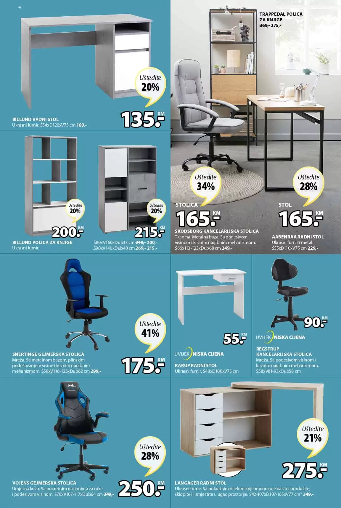 jysk akcijski katalog. jysk raspodaja. jysk snizenje. jysk popust. kancelarijski stol.