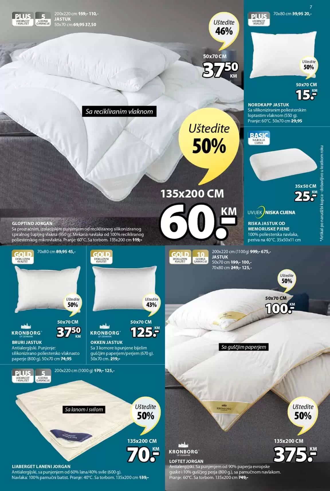 jysk akcijski katalog. jysk raspodaja. jysk snizenje. jysk popust. jorgan jastuk.