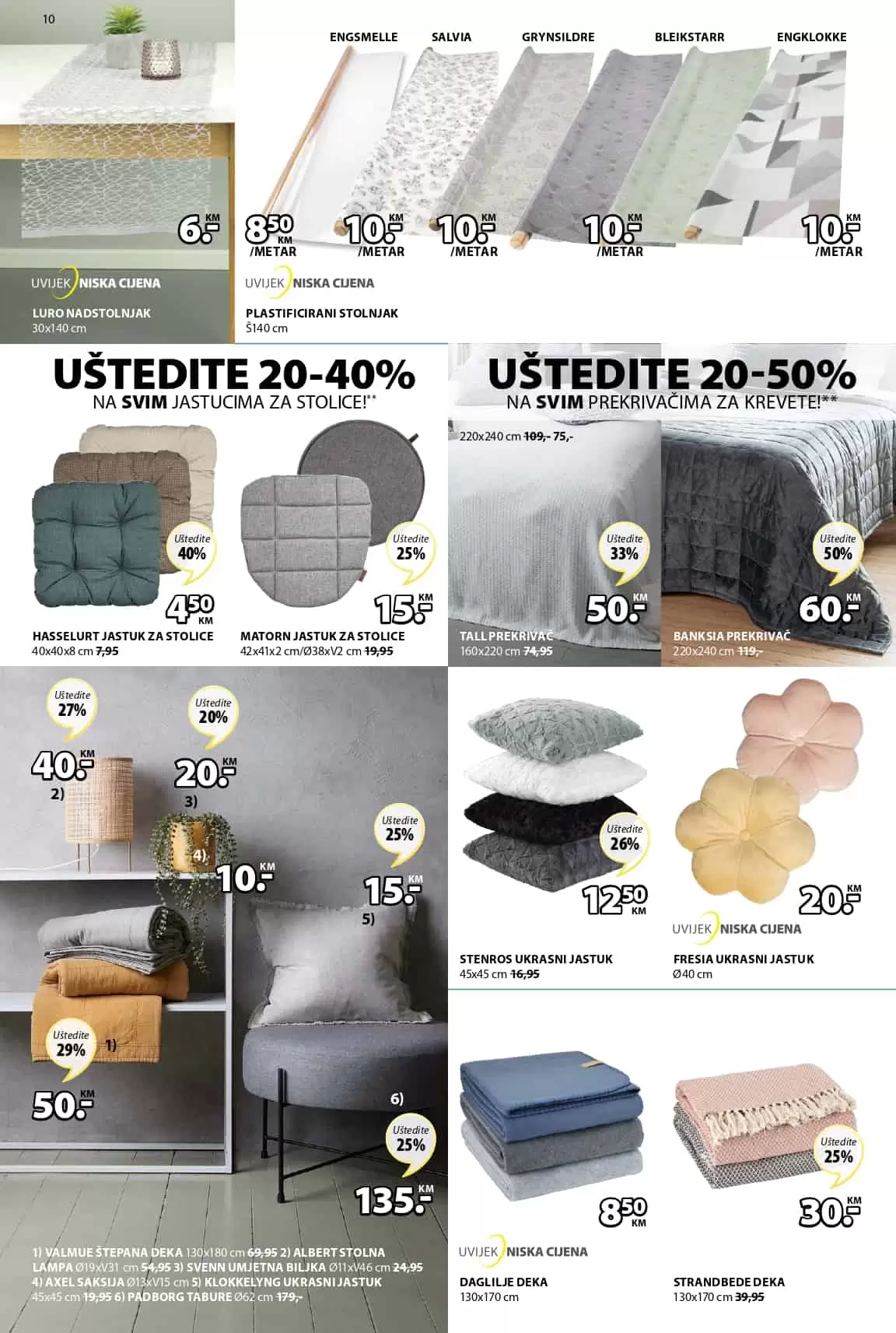 jysk akcijski katalog. jysk raspodaja. jysk snizenje. jysk popust. jastuk. jorgan.