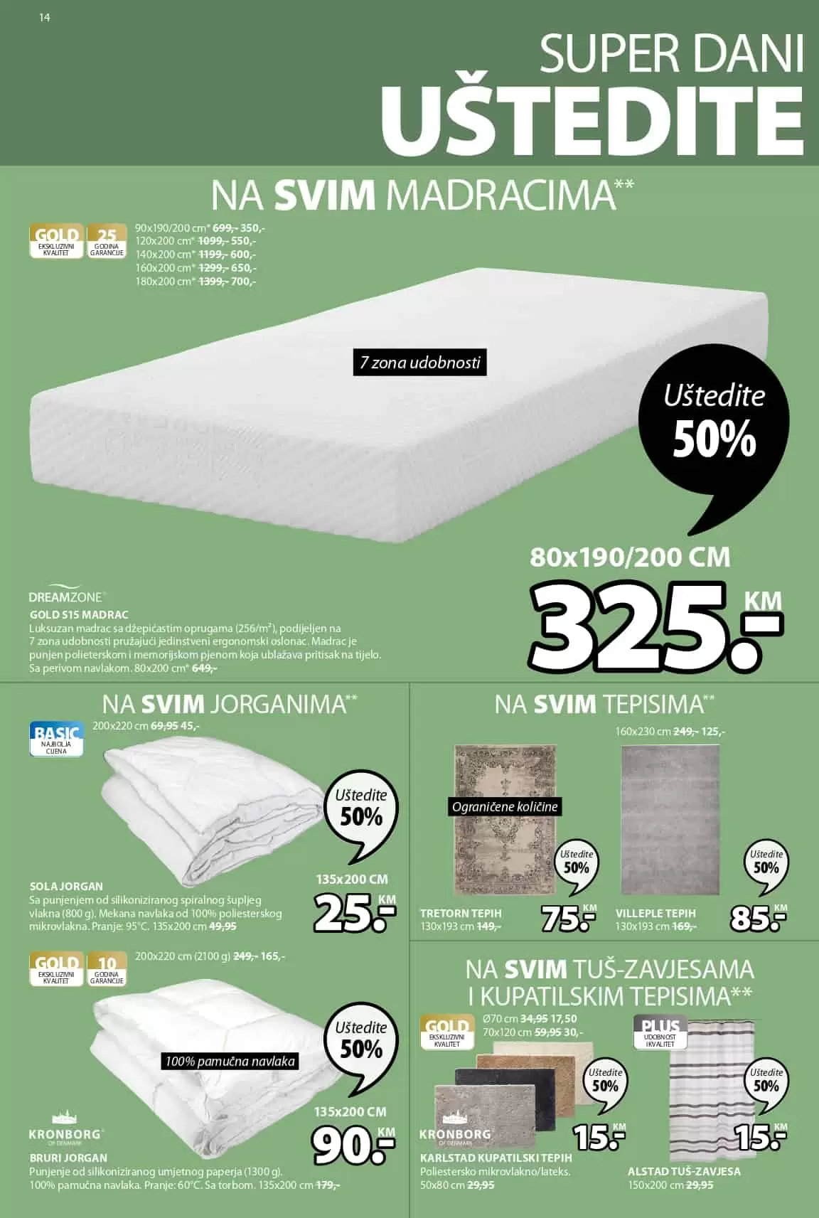 jysk akcijski katalog. jysk raspodaja. jysk snizenje. jysk popust. madrac. nadmadrac