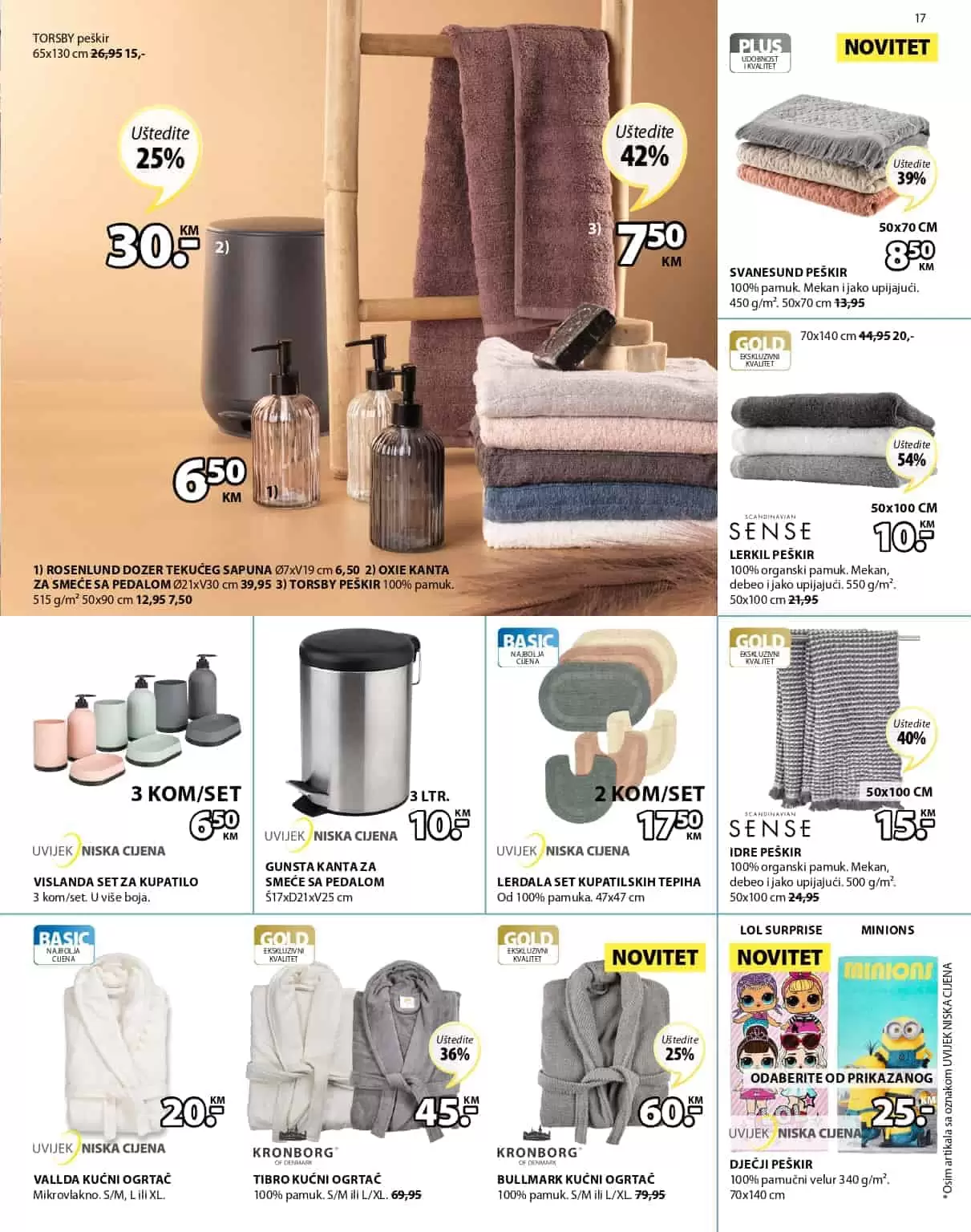 jysk akcijski katalog. jysk raspodaja. jysk snizenje. jysk popust. peskir.