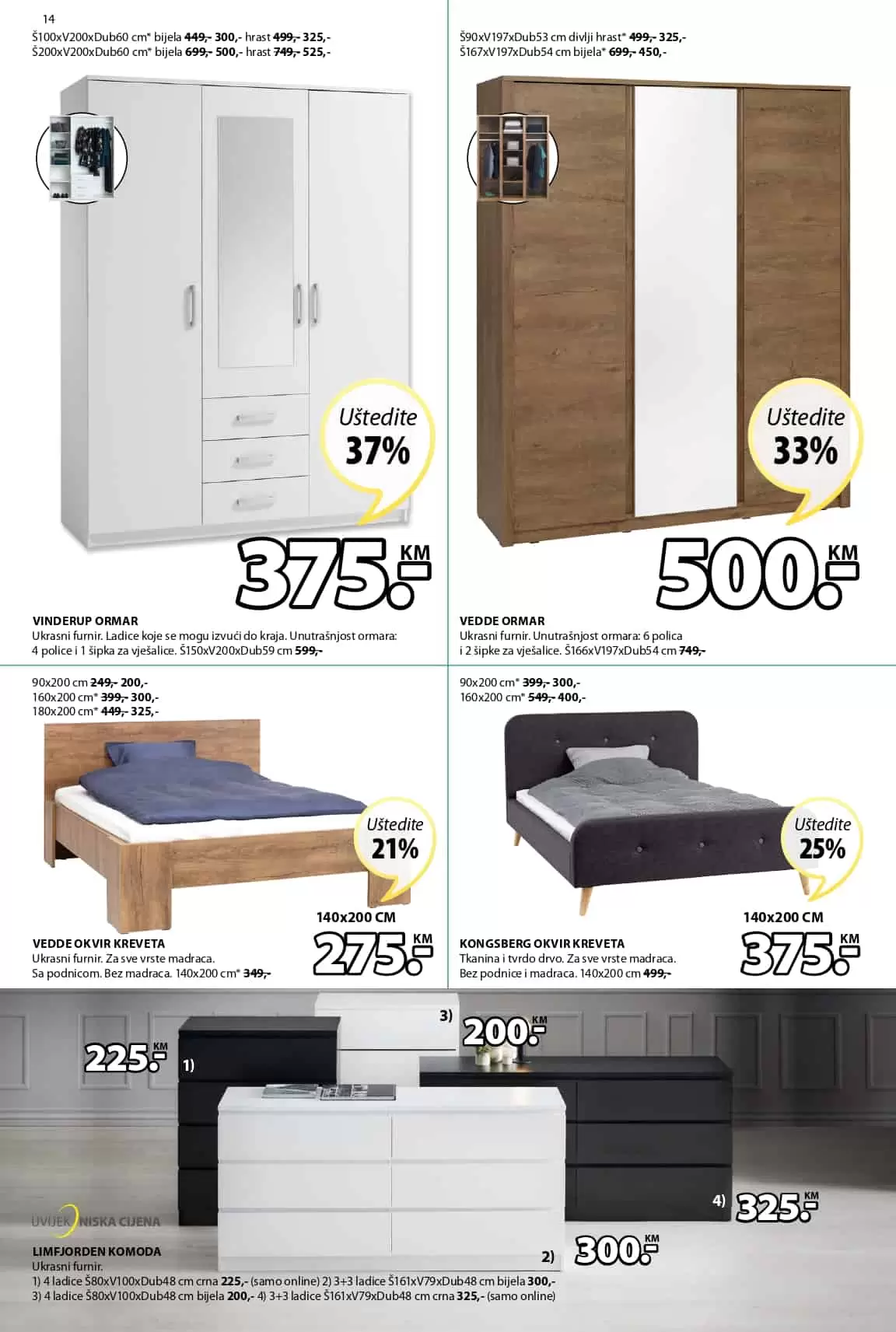 ormar, regal. polica. bracni krevet.