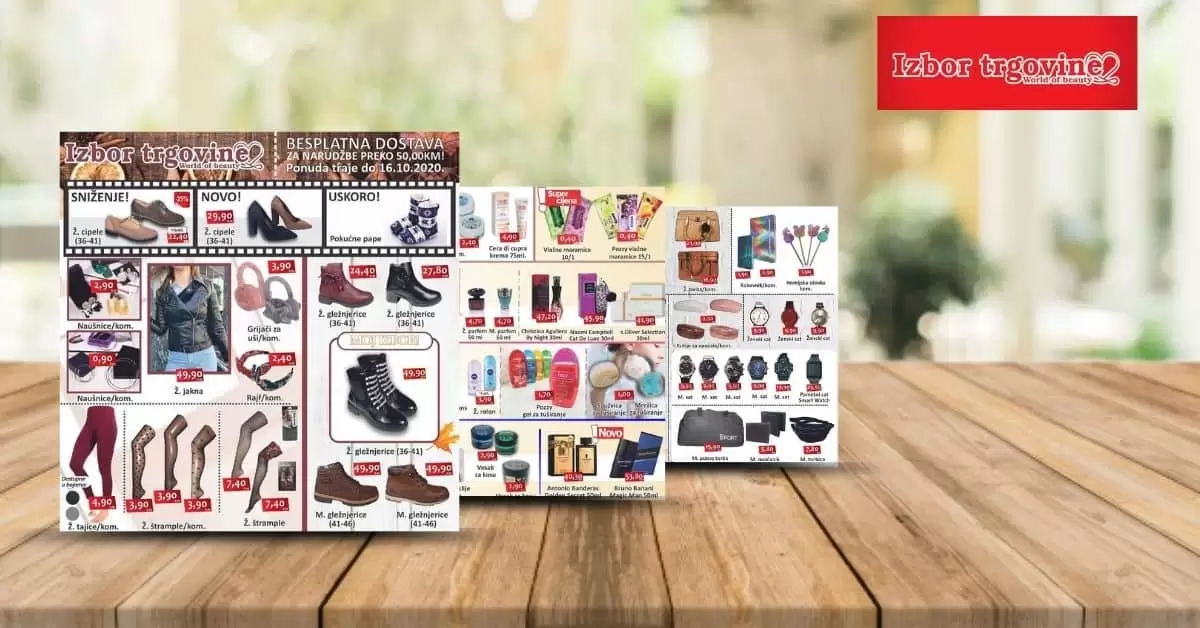 izbor trgovine akcijski katalog. snizenje. akcija. popust.