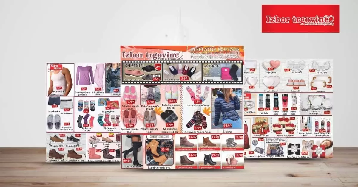 izbor trgovine akcijski katalog. snizenje. akcija. popust.