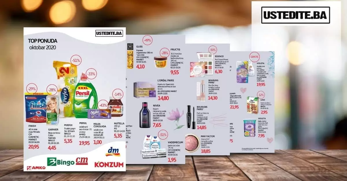 dm-akcijski-katalog cm cosmetic market. bingo. konzum. amko.
