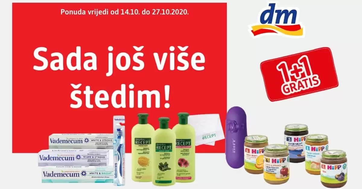 dm Super ponuda14-27.10.! Sada još više štedim!