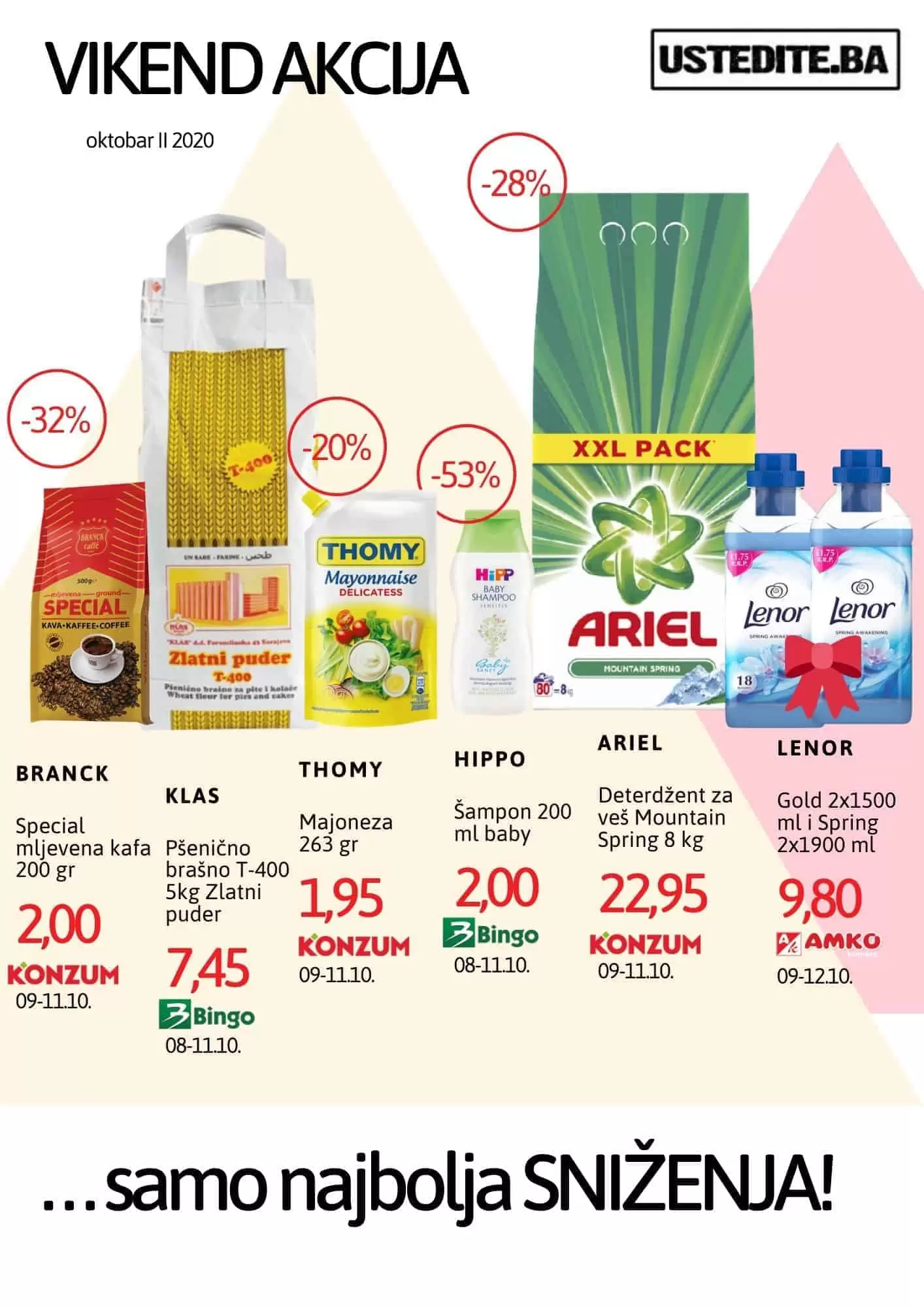 ustedite.ba vikend akcija, samo najbolja snizenja.