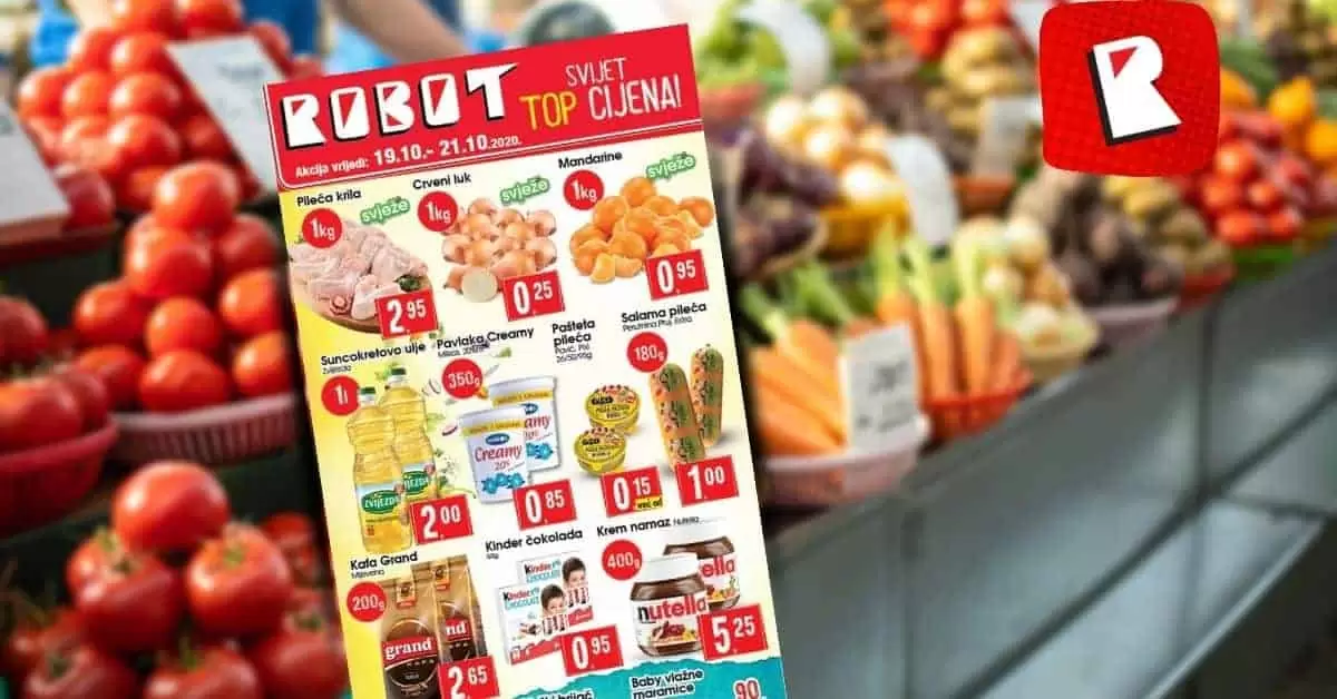 Robotov cjenomobil Vas vodi u svijet TOP cijena!! ?? ? Akcija vrijedi od 19.10. do 21.10. ? Vaš Robot