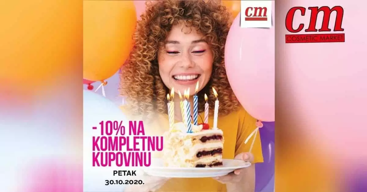 cm slavi rodjendan. ostvarite popust na kompletnu kupovinu.