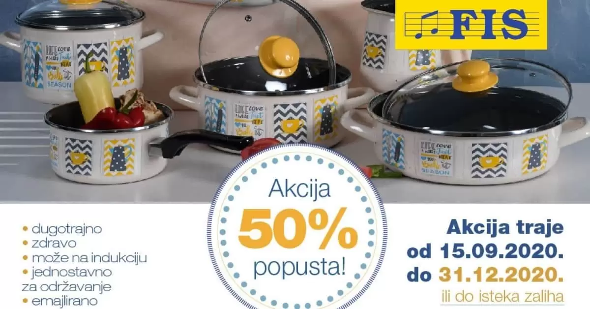metalac posuđe sniženje 50%!