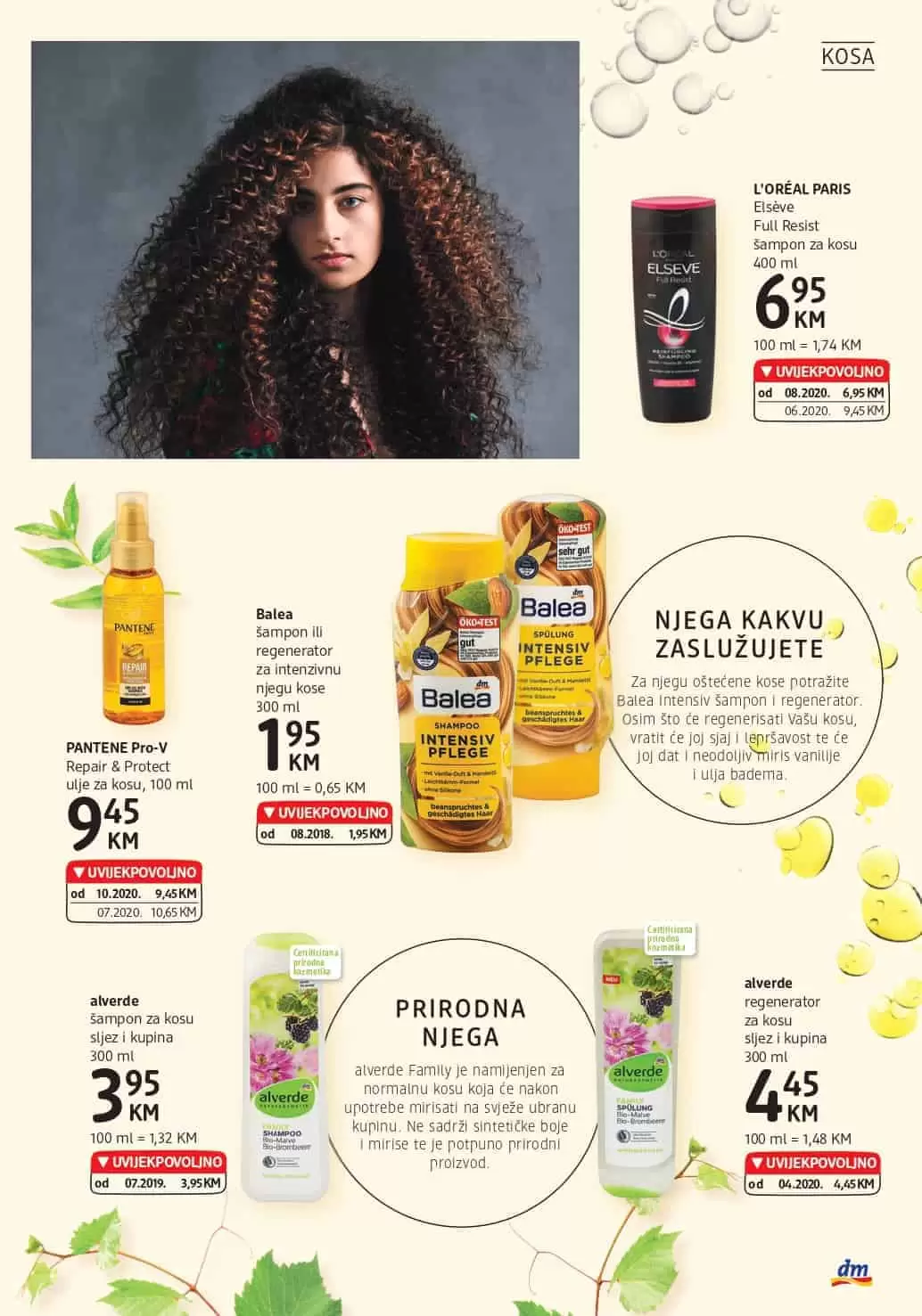 dm katalog. dm snizenje. dm akcija. dm popust. balea sampon.