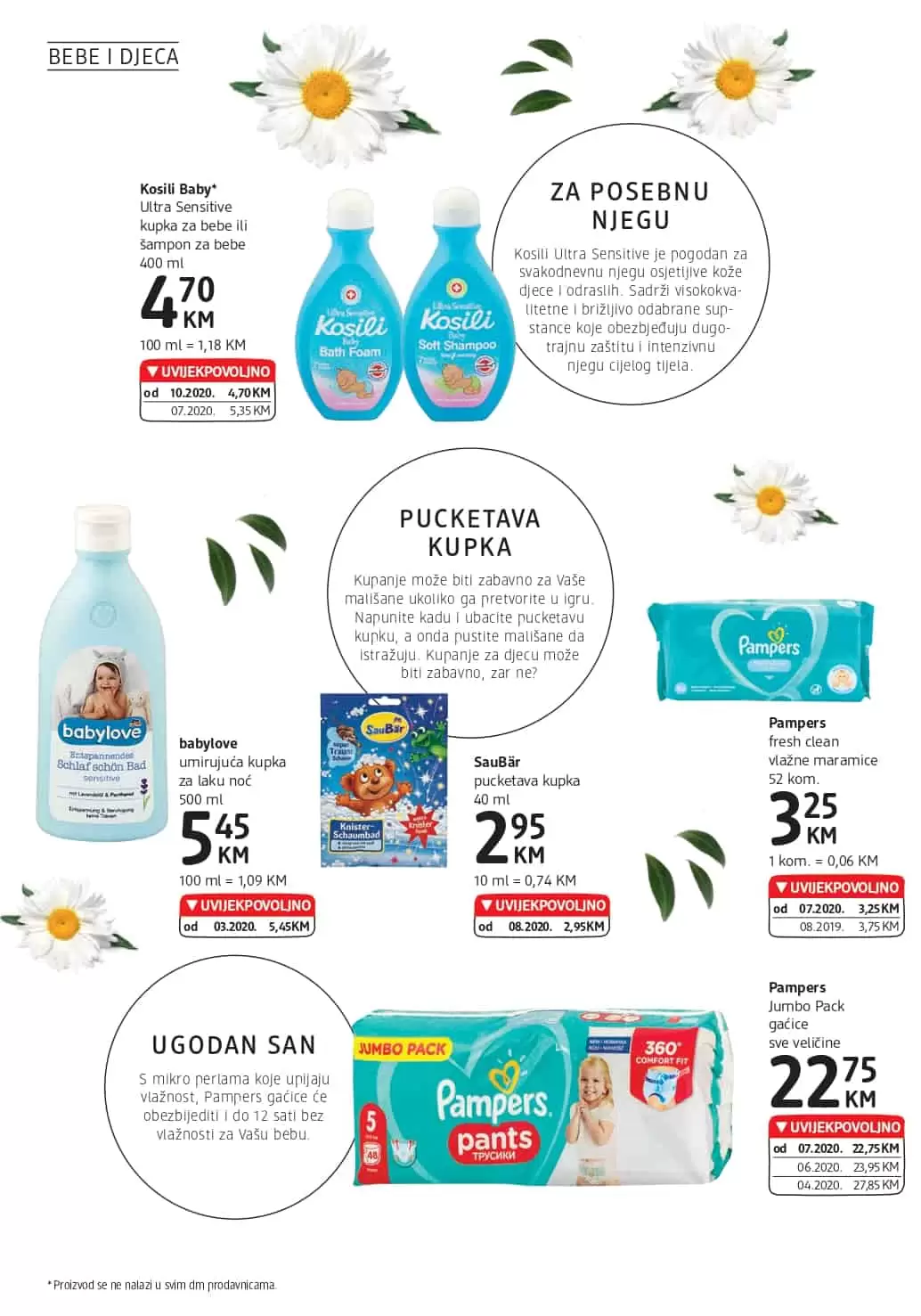 dm katalog. dm snizenje. dm akcija. dm popust. pelene za bebu