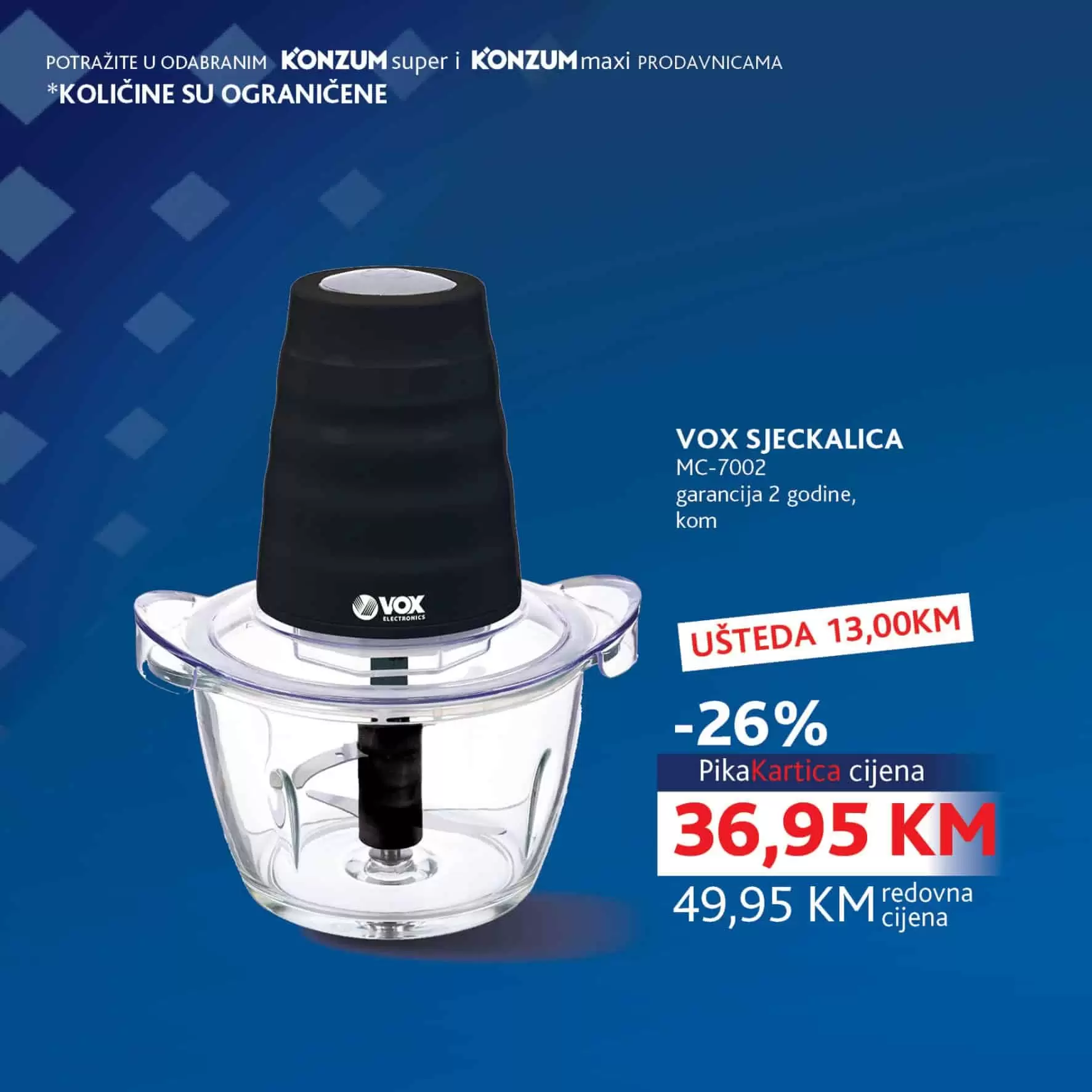 konzum pika kartica. ustedite sa pikom.  meric deterdzent sjeckalica