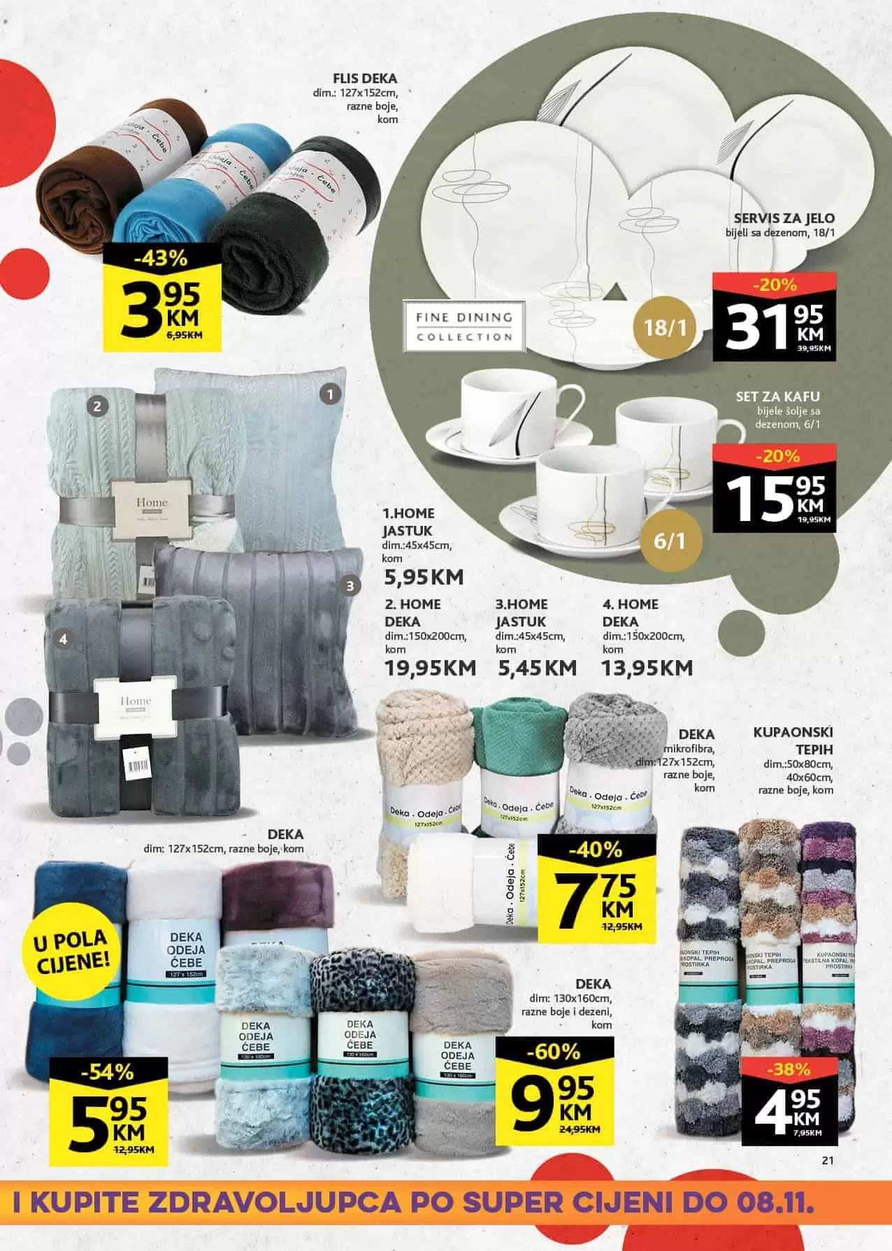 deka. prekrivaci za kauc. 