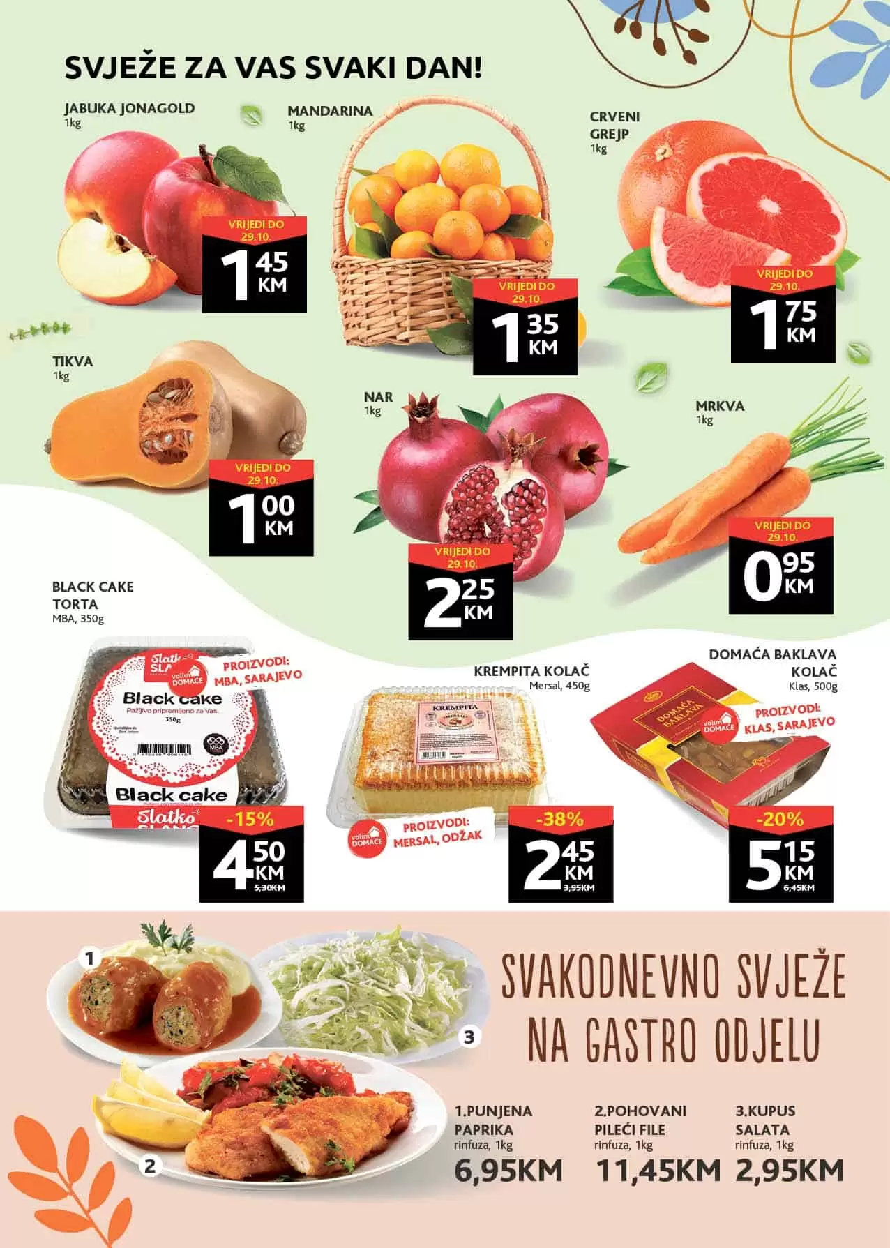konzum katalog. konzum akcija. snizenje. akcija. popust. svjeze voce i povrce