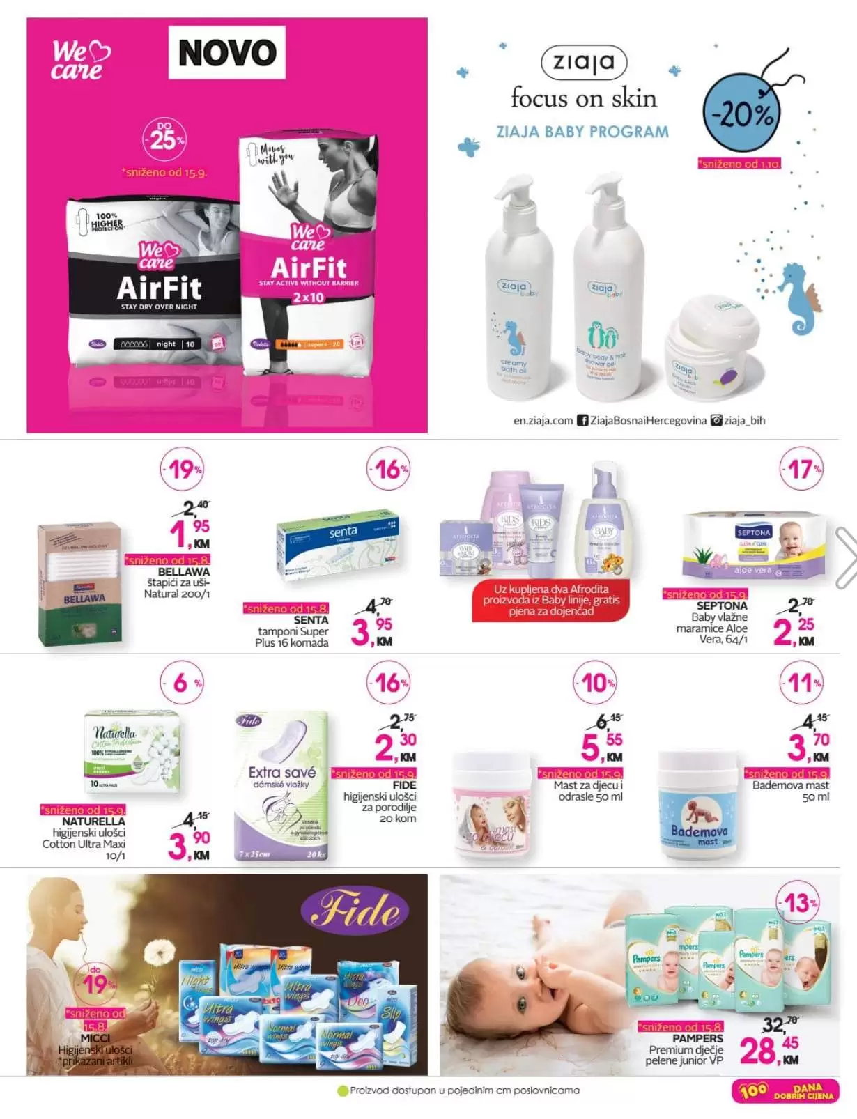 cm akcija cm katalog. cm titova. cm popust, cm cosmetic market higijenski ulosci. 