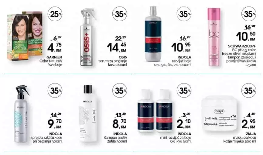 cm akcija. cm snizenje. cm popusti.  sampon. balzam. 