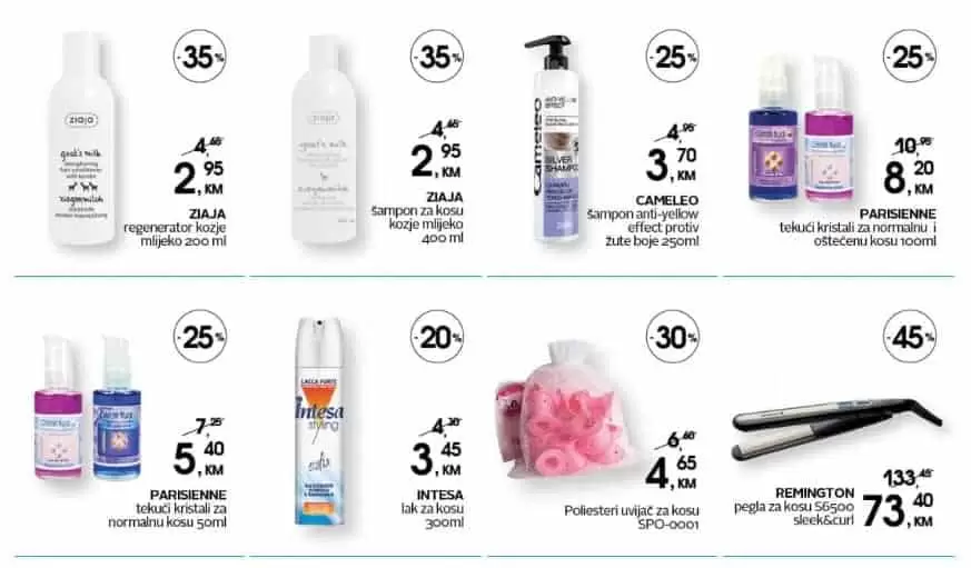 cm akcija. cm snizenje. cm popusti.  lak za kosu. 