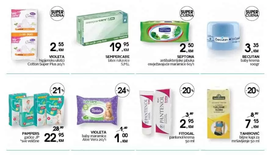 cm akcija. cm snizenje. cm popusti.  vlazne maramice. 