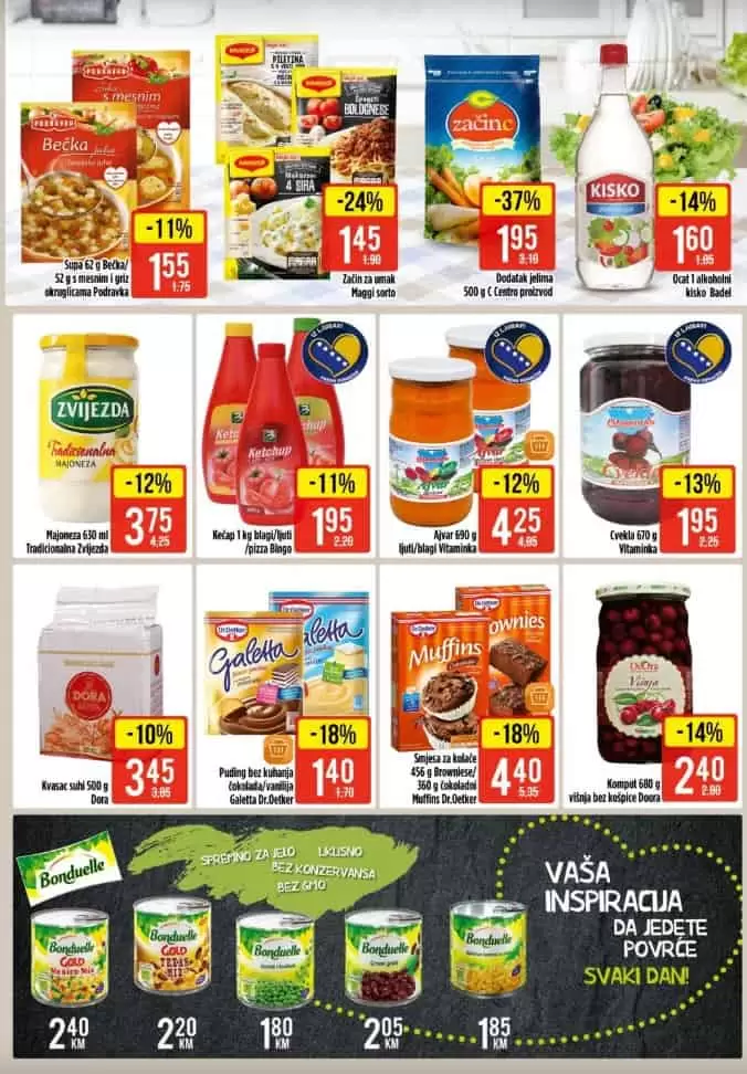 bingo senzacija. bingo snizenje. bingo akcija. bingo popust.  ajvar. helmans majoneza. 