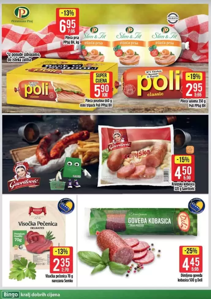 bingo vikend akcija. bingo snizenje. bingo akcija. bingo popust. banana. kupus.