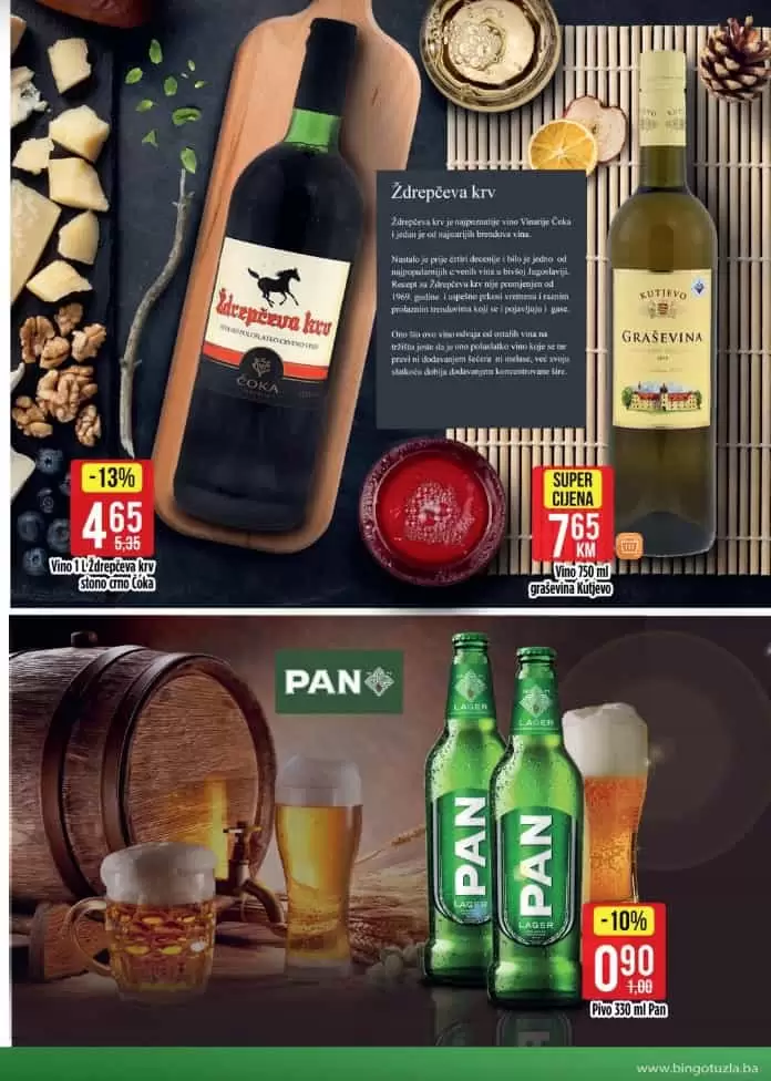 bingo akcija. bingo katalog. bingo akcija. bingo popust.  pan pivo. 
