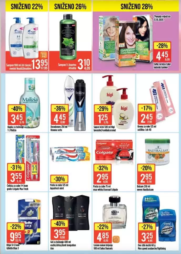 bingo akcijski katalog. snizenje. popust. akcija. snizeno.  higi. tecni sapun. koji tecni sapun kupiti. kaladont. pasta za zube. 