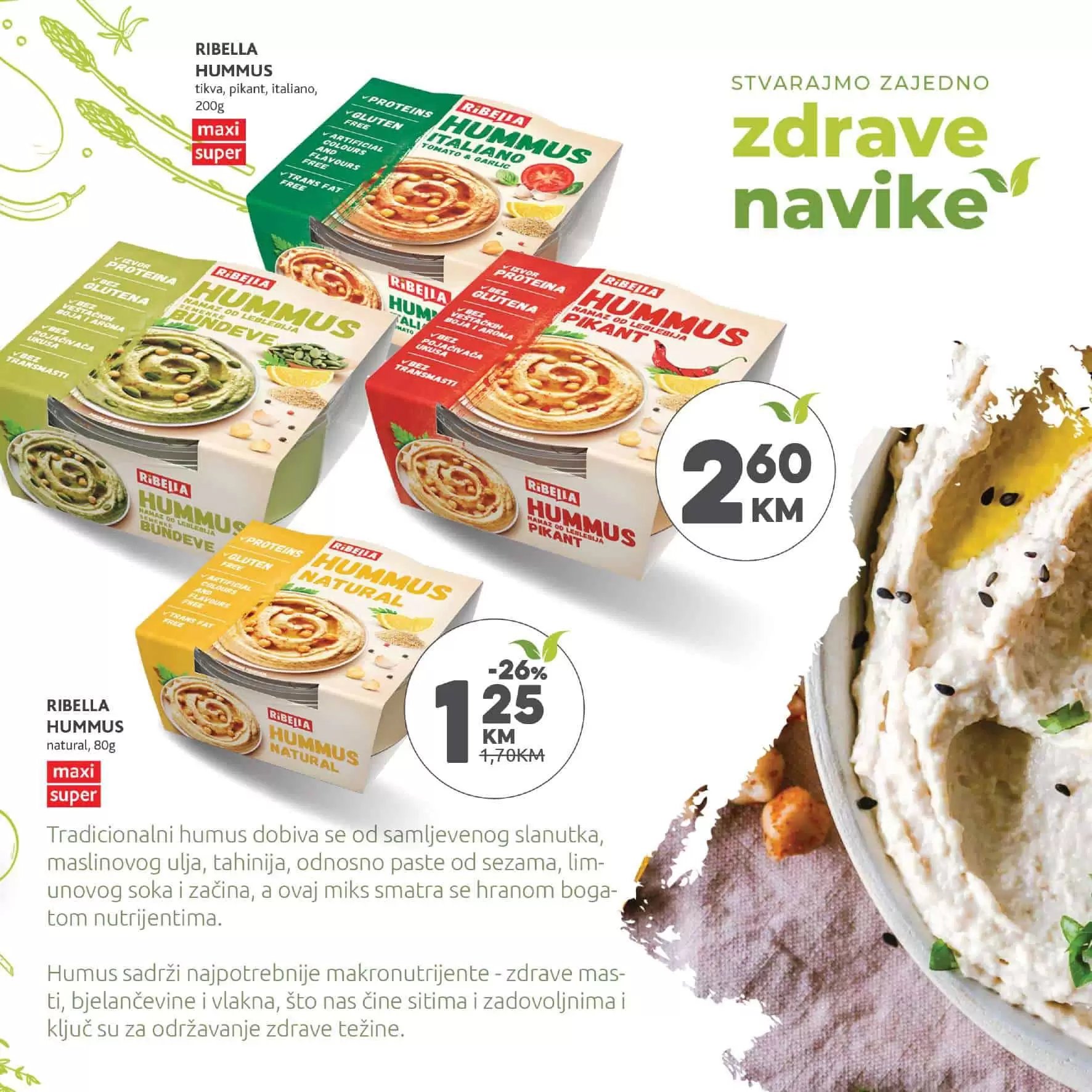 ribella humus. zdrave navike. 