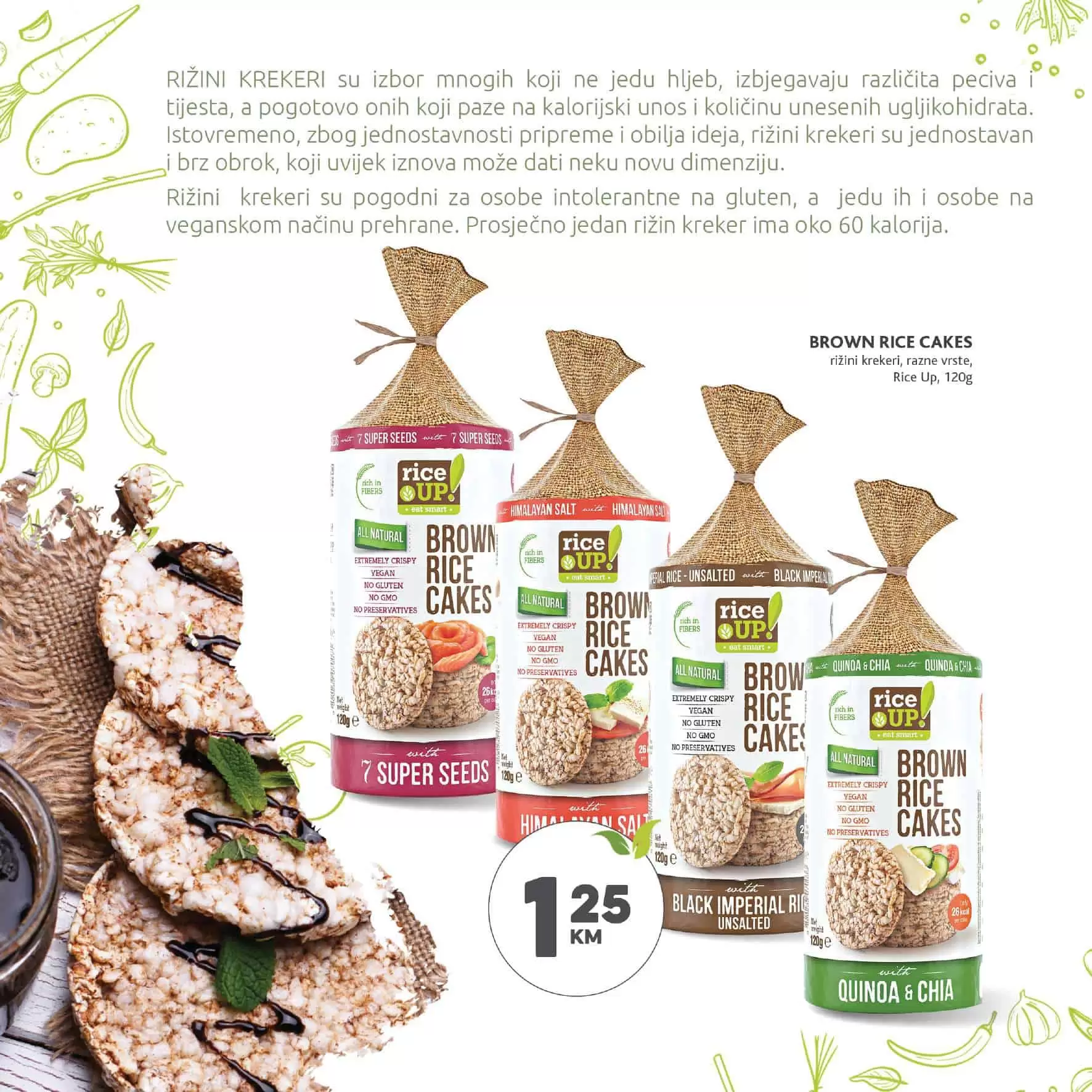 riza. rizini krekeri. konzum akcija. 