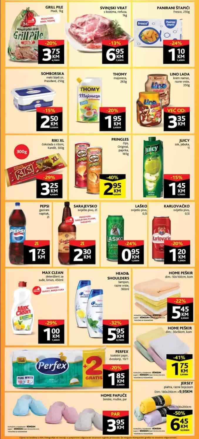 Konzum akcijski katalog. konzum snizenje. konzum akcija. snizeno. popust. katalog.