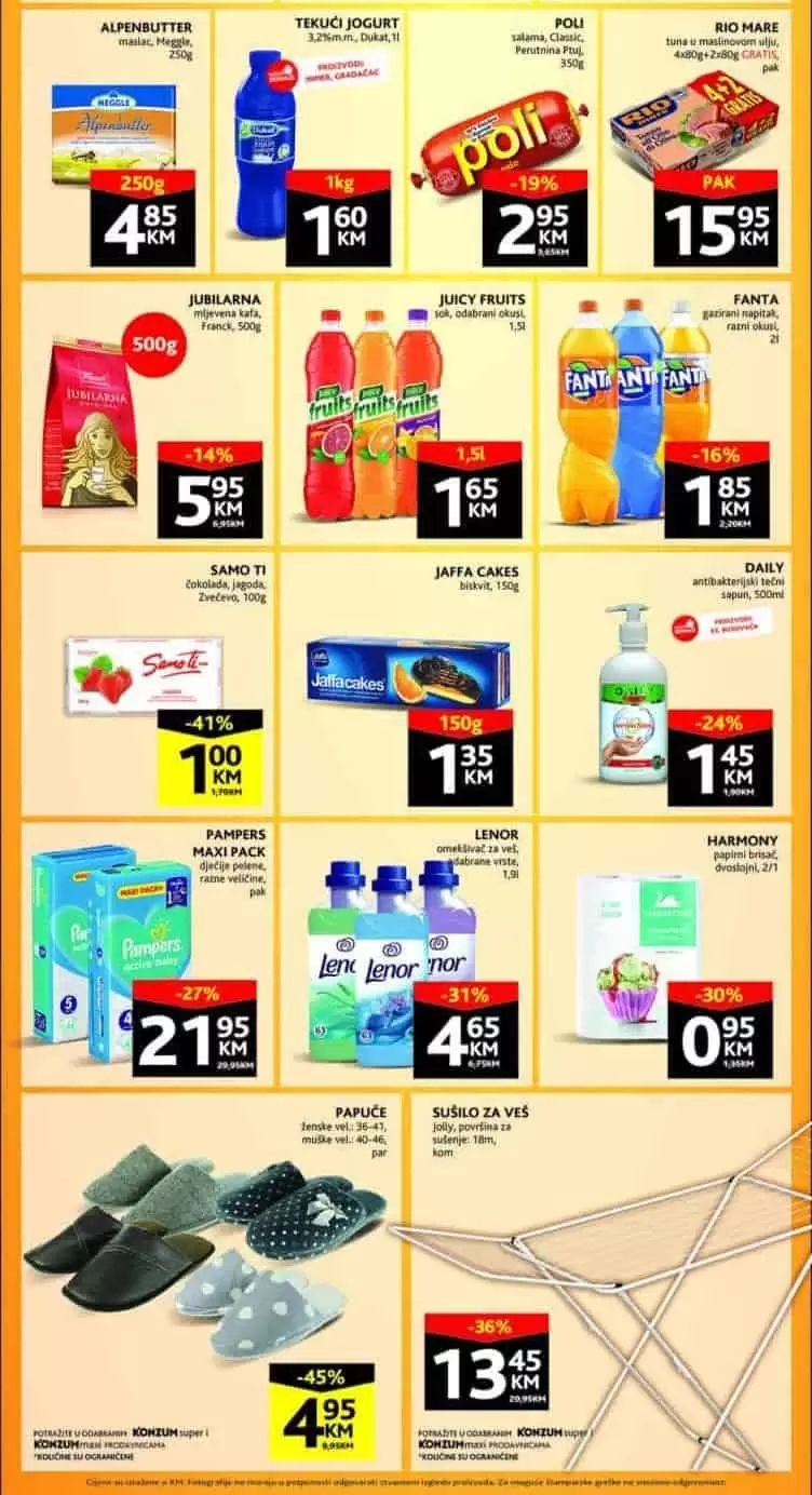 konzum katalog. konzum akcija. snizenje. akcija. popust.